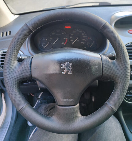 Direksiyon Kılıfı Peugeot 206 2002-2011    Spor Desen  siyah