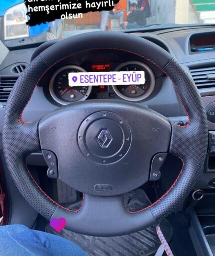 Direksiyon Kılıfı Renault Kangoo 2010- Megane 2 Spor  Desen